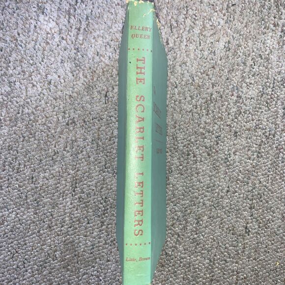 The Scarlet Letters by Ellery Queen (1953 Hardcover DJ) Book Club Edition - Picture 8 of 9